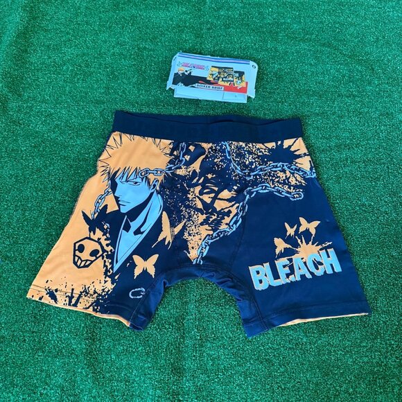 Bleach Men's Boxer Briefs Ichigo Splatter All Over Print Underwear Size S NEW - Picture 1 of 11